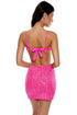 Luli Fama Chasing Stars Sequins Mini Skirt